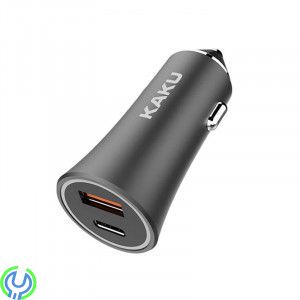 Billaddare USB-C PD 18W + USB 3.0, 3A KAKU, KAKU 18W USB-C PD 18W + USB QC 3.0 18W Billaddare med Dual Port.


, Kablar & Lad