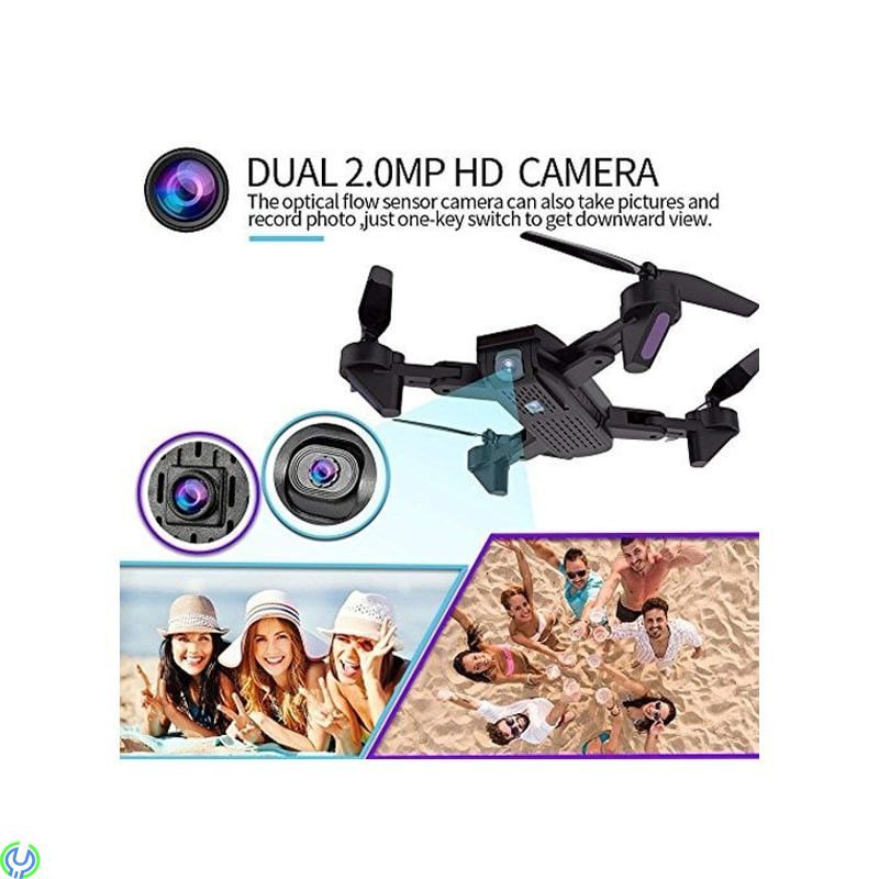 Drönare S169 med dubbla 4K HD-kameror, Drönare med dubbla 4K HD-kameror och extra tillbehör, Gadget & Leksaker, , cooligg