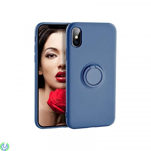 Mjuk silikonfodral för iPhone XS Max, Blå, Mjuk silikonfodral för iPhone XS Max med stand magnetisk ring hållare., iPhone X mode Mjuk silikonfodral för iPhone XS Max, Blå, Mjuk silikonfodral för iPhone XS Max med stand magnetisk ring hållare., iPhone X mode