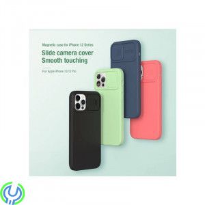 iPhone 12 Pro Max Nillkin CamShield Silky Silicone Skal Orange, Nillkin CamShield Silky Silicone Skal För Apple iPhone 12 Pro Ma