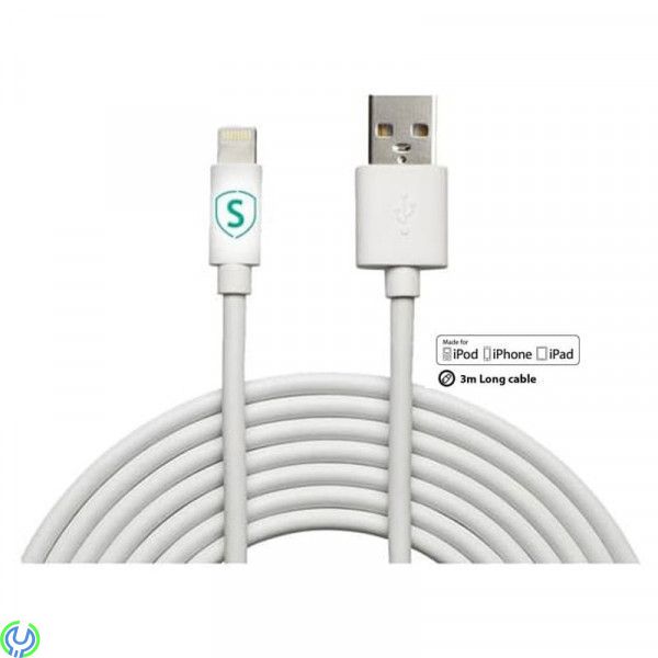 USB-synkkabel till iPhone och iPad, 3m, Lightning-kabel till iPhone / iPad, MFi-certifierad - 3 m, Kablar & Laddare, , Elgruvan USB-synkkabel till iPhone och iPad, 3m, Lightning-kabel till iPhone / iPad, MFi-certifierad - 3 m, Kablar & Laddare, , Elgruvan