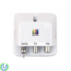 TECHNETIX GALVANISKT AVSKILT MULTIMEDIAUTTAG 9dB, MULTIMEDIAUTTAG 9dB (SQC08-NCL), Vägguttag, , TECHNETIX
