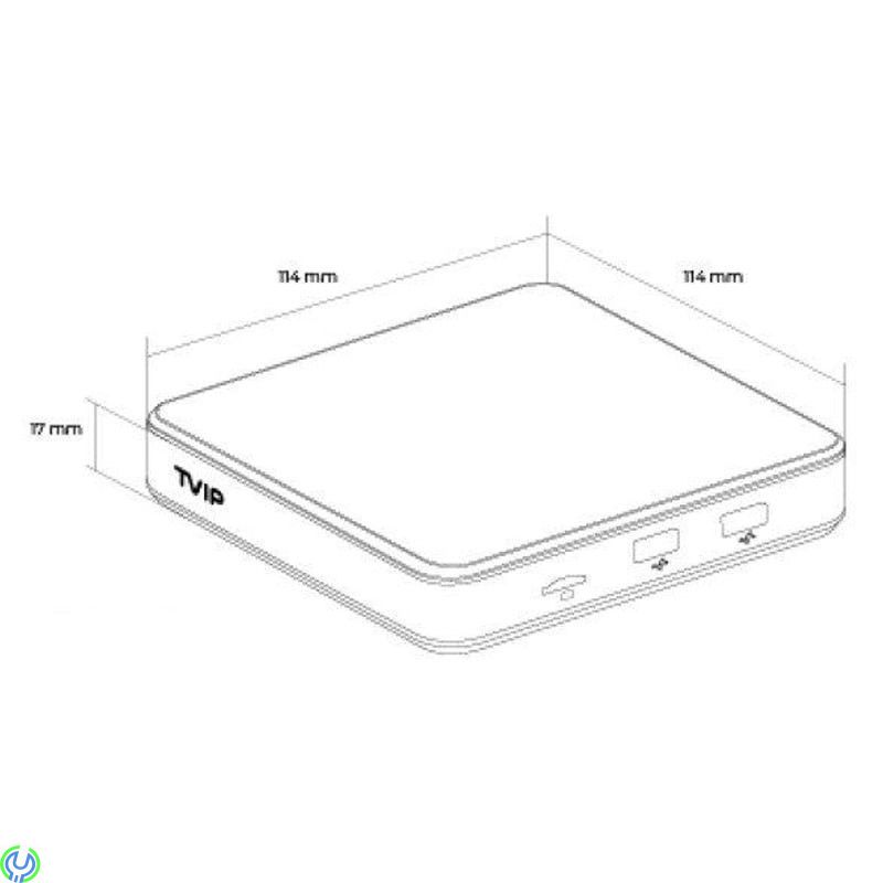 TVIP S-Box v.605 SE, 4K, Android o Linux med bluetooth fjärrkontroll, Senaste utveckling från TVIP, Android o Linux 4K Med WiFi 