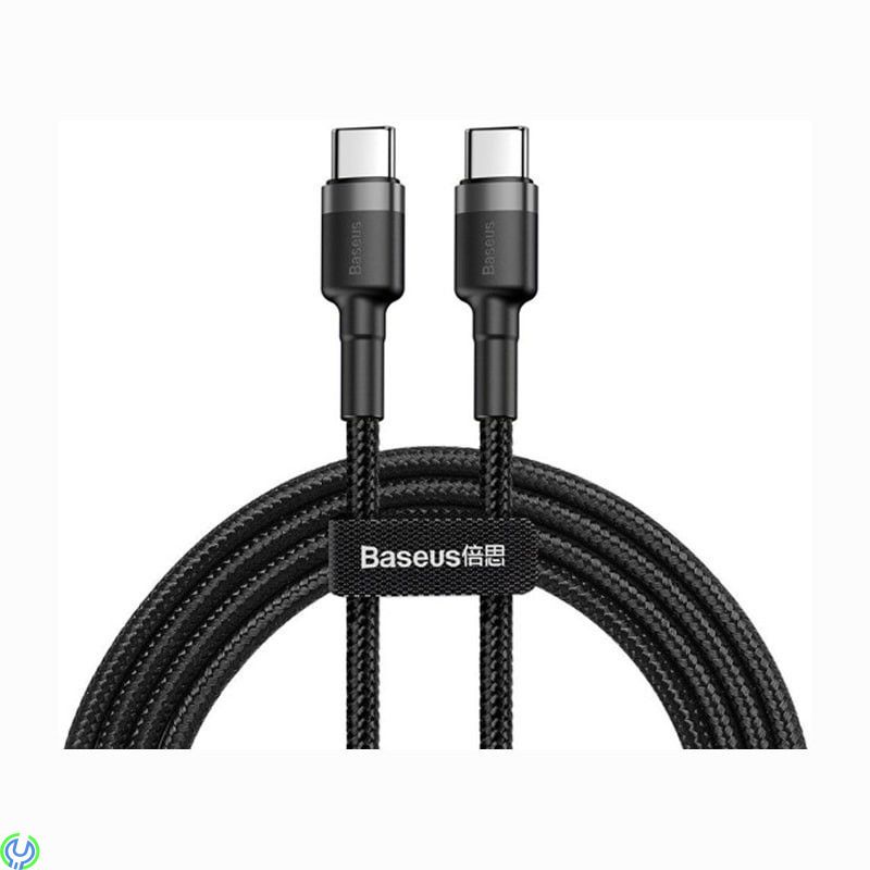 Baseus Cafule-kabel USB-C PD 2.0 QC 3.0 60W 1m, svart, Slitstark USB-C PD / USB-C PD-kabel med nylonfläta, TYPE C, , Baseus