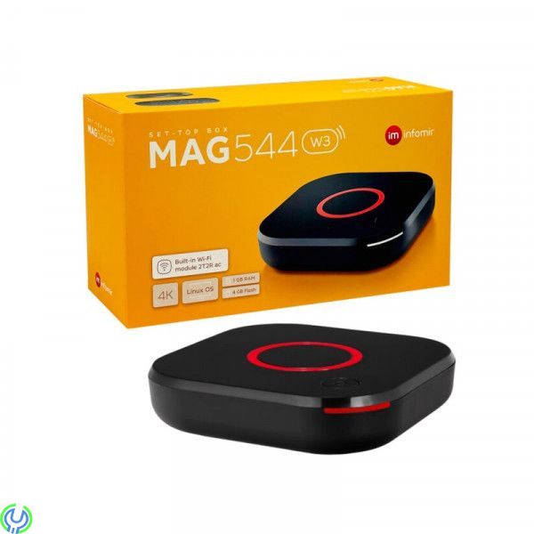 MAG 544w3 IPTV Set Top Box - 4K HDR- Linux WiFi, kraftfull IPTV-box som erbjuder en fantastisk 4K HDR-upplevelse.


, IPTV / 