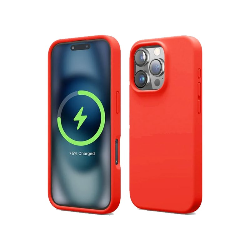 iPhone 16 Pro Max Mobilskal Silikon Rvelon - Röd