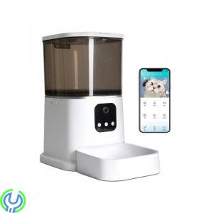 Smart Foderautomat med inbyggd kamera och högtalare, SiGN Smart foderautomat med inbyggd kamera 1080P och högtalare, Smarta hem,