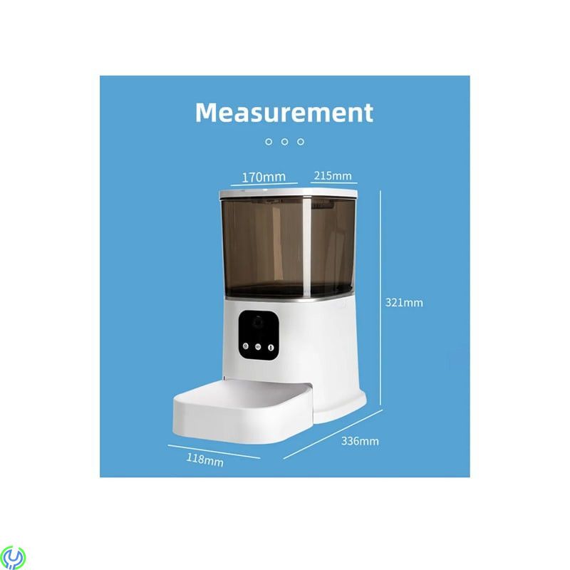 Smart Foderautomat med inbyggd kamera och högtalare, SiGN Smart foderautomat med inbyggd kamera 1080P och högtalare, Smarta hem,