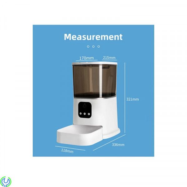 Smart Foderautomat med inbyggd kamera och högtalare, SiGN Smart foderautomat med inbyggd kamera 1080P och högtalare, Smarta hem,
