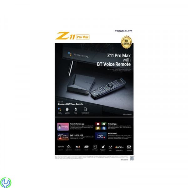 FORMULER Z11 Pro MAX BT1-Edition 4K IPTV Streamer, Den snabbaste och mest avancerade Formuler hittills., Formuler Z11 Pro Max, , FORMULER Z11 Pro MAX BT1-Edition 4K IPTV Streamer, Den snabbaste och mest avancerade Formuler hittills., Formuler Z11 Pro Max, ,