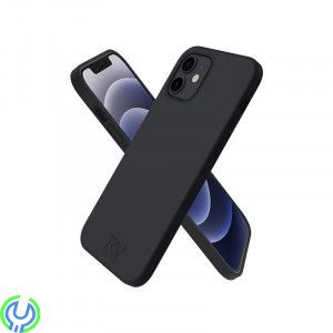 iPhone 12/12 Pro Silikonskal Rvelon - svart, Stötsäkert Silikonskal., iPhone 14 modeller, , RVELON