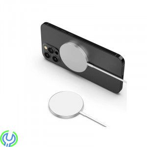 Trådlös Laddare Kompatibel med MagSafe till iPhone Samsung, MagSafe trådlös laddare 15W Vit


, Trådlösa, , Elgruvan