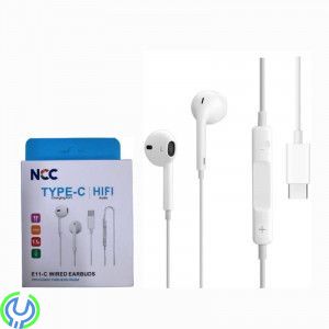 NCC EarPods E11- C Hörlurar med Fjärrkontroll och Mikrofon (USB-C-kontakt), Hörlurar med fjärrkontroll och mikrofon (USB-C-konta