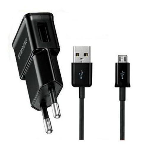 Original Samsung USB-laddare 1.0A med Micro USB Kabel / Svart